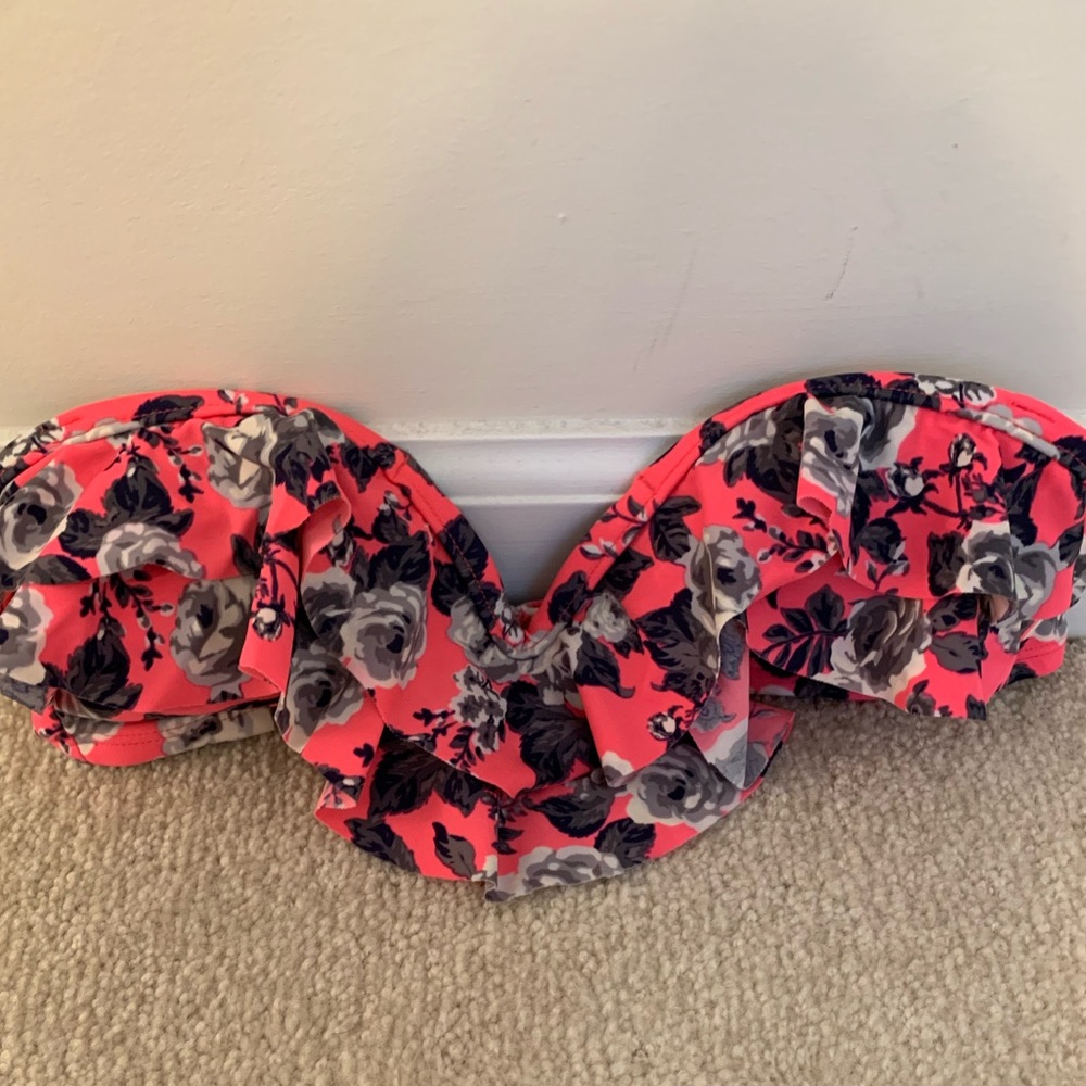Xhilaration Pink Floral Bikini Top and Bottom